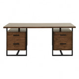 Sedley Walnut/Rustic Black Writing Desk from Homelegance - Luna Furniture