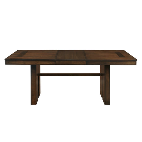 Sedley Walnut/Rustic Black Dining Table from Homelegance - Luna Furniture