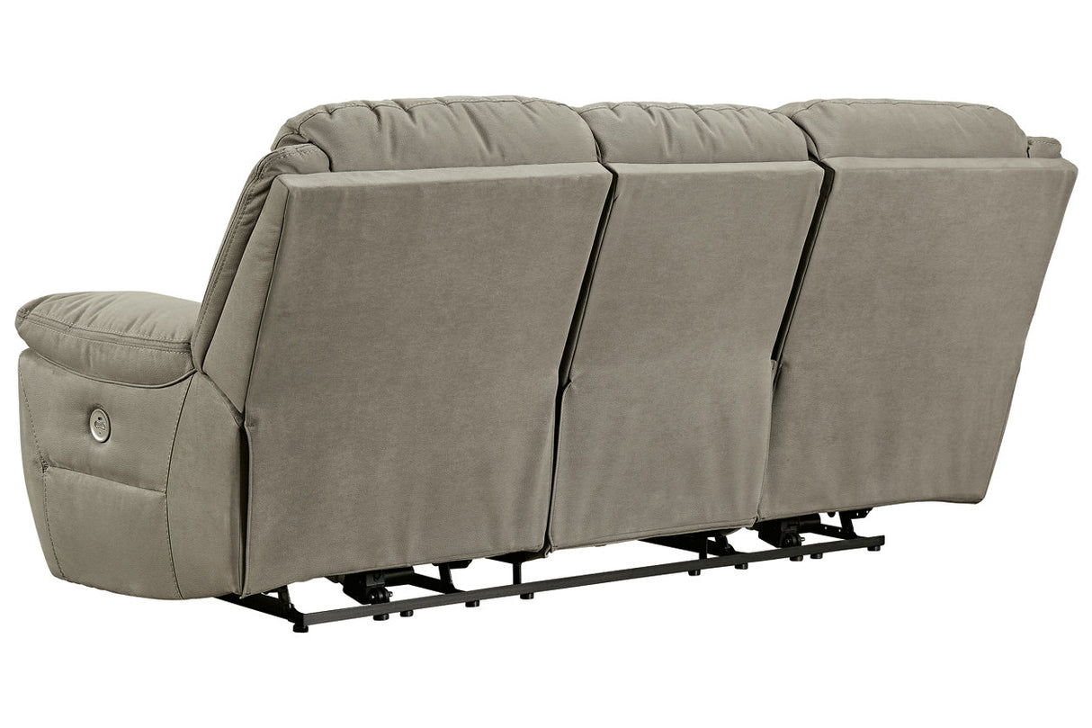 Next-Gen Gaucho Putty Power Reclining Sofa from Ashley - Luna Furniture