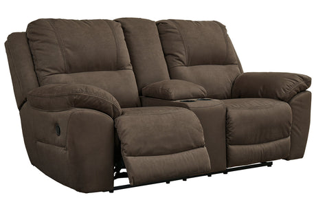 Next-Gen Gaucho Espresso Reclining Loveseat with Console from Ashley - Luna Furniture