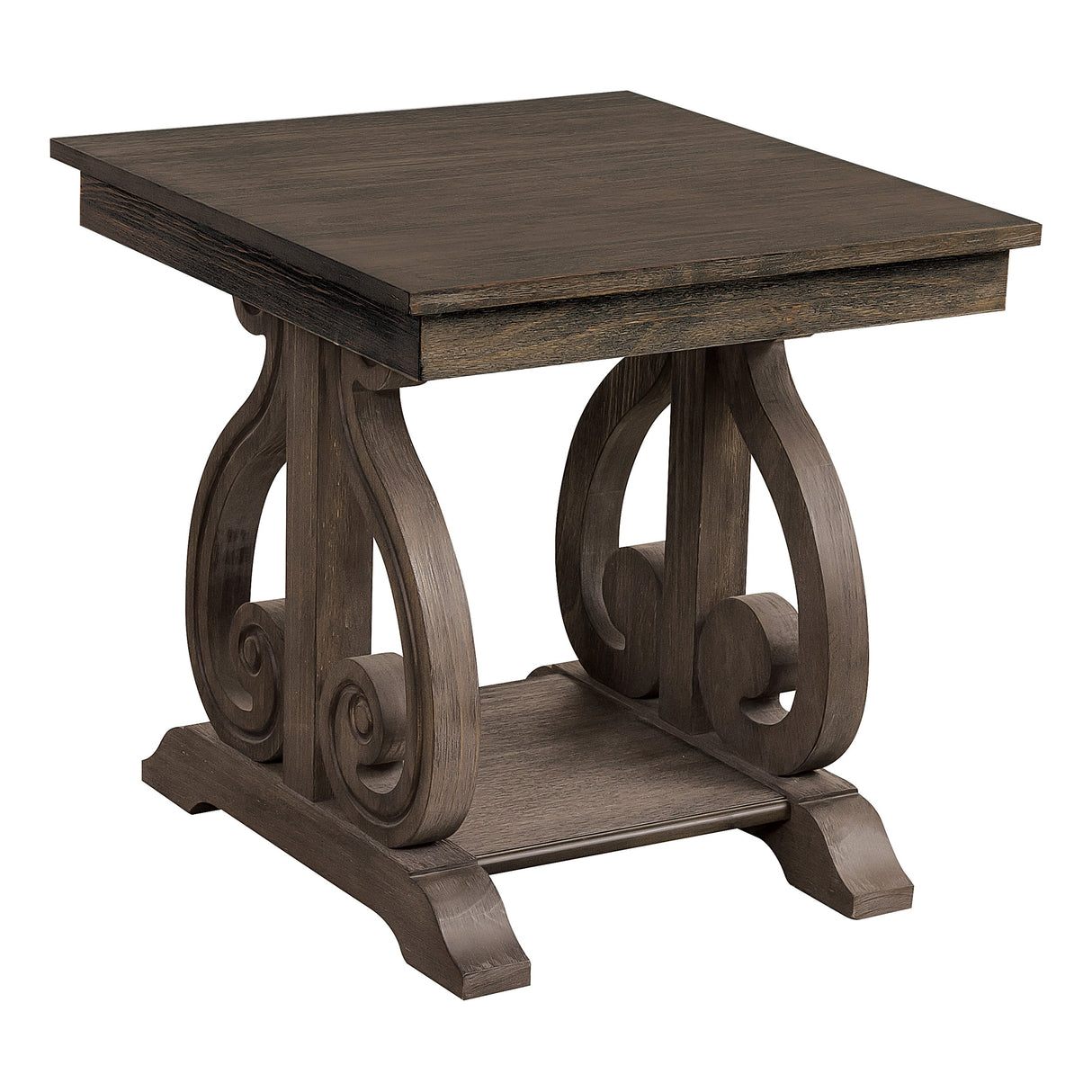 Toulon Dark Oak End Table from Homelegance - Luna Furniture
