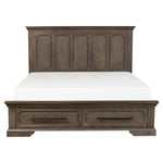 5438-1* (3)Queen Platform Bed with Footboard Storage - Luna Furniture