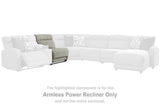 Colleyville Stone Armless Power Recliner from Ashley - Luna Furniture