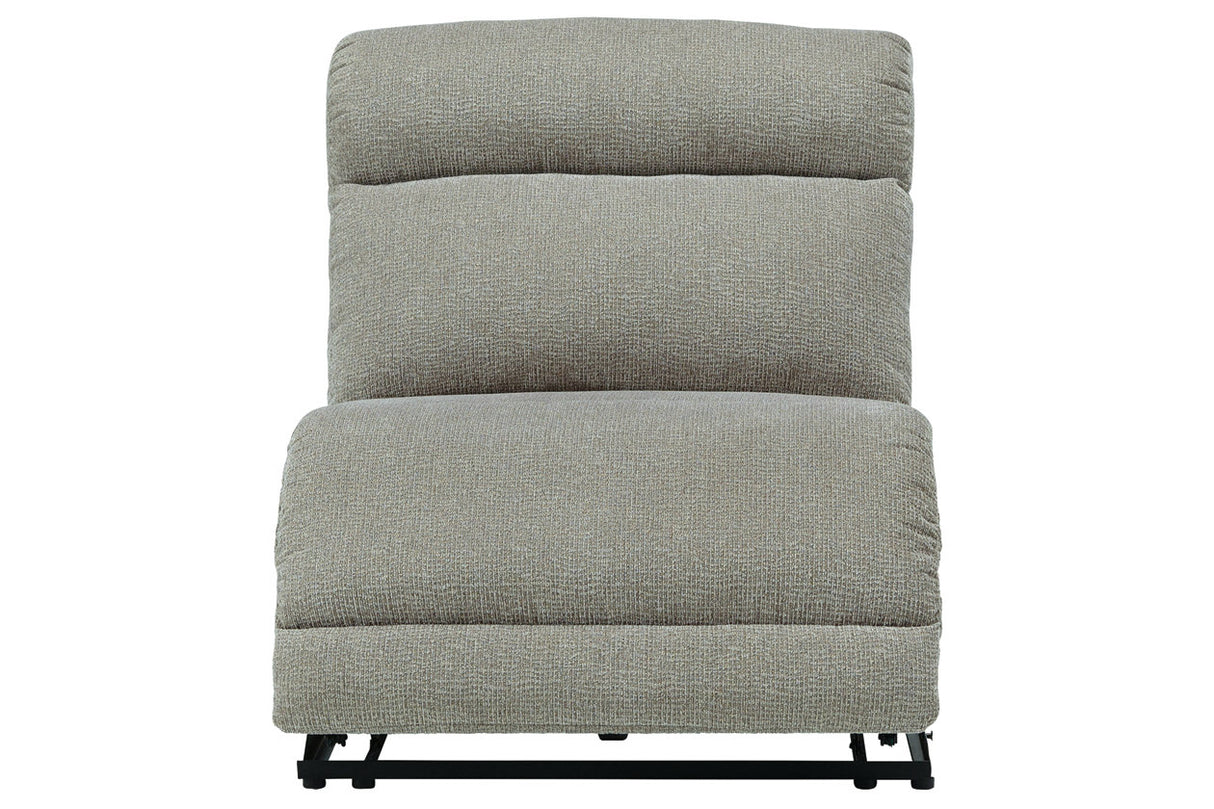 Colleyville Stone Armless Power Recliner from Ashley - Luna Furniture