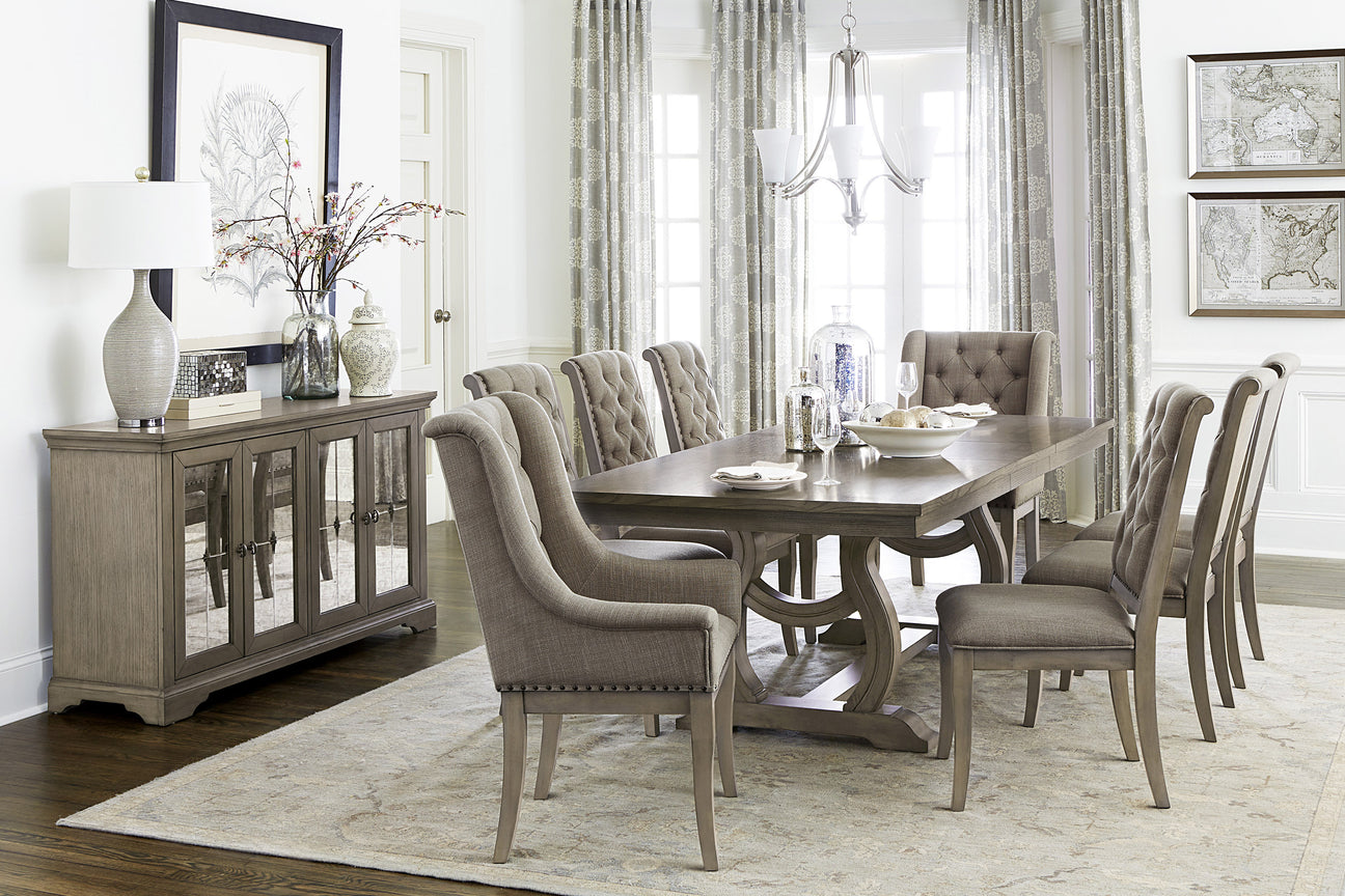 Vermillion Gray Cashmere Extendable Dining Set from Homelegance - Luna Furniture