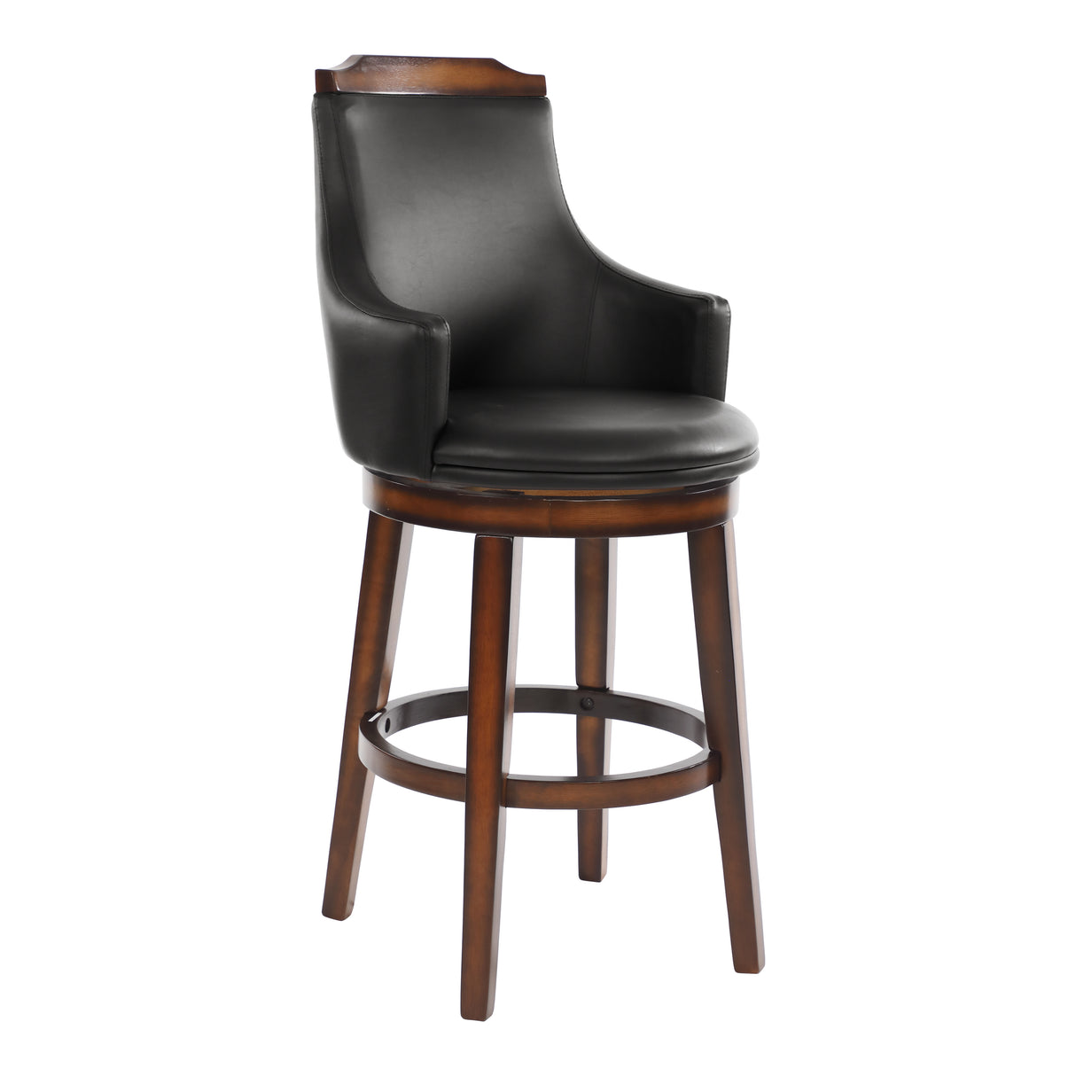 Bayshore Brown Swivel Pub Height Chair, Set of 2 from Homelegance - Luna Furniture