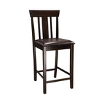 Diego Espresso Counter Chair, Set of 2