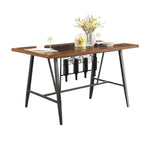Selbyville Cherry/Gunmetal Counter Height Table
