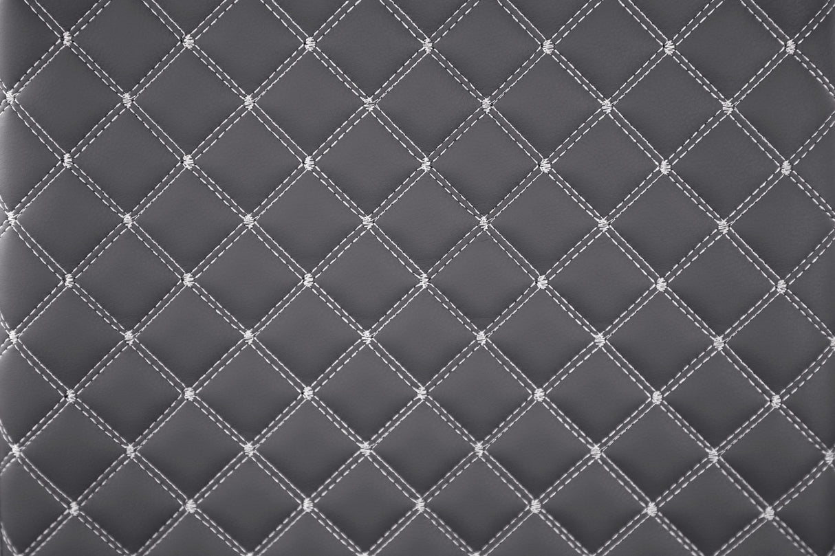 Yannis Chrome Metal/Gray Faux Leather Side Chair, Set of 2 from Homelegance - Luna Furniture