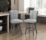 5507-24GYS Swivel Counter Height Chair, Set of 2 from Homelegance - Luna Furniture