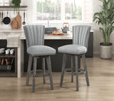 5507-29GYS Swivel Pub Height Chair, Set of 2 from Homelegance - Luna Furniture