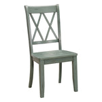 Janina Teal Side Chair, Set of 2