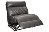 Samperstone Gray Armless Recliner from Ashley - Luna Furniture