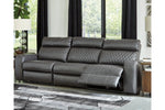Samperstone Gray 3-Piece Power Reclining Sofa
