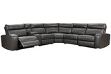 Samperstone Gray 6-Piece Power Reclining Sectional