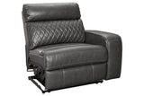Samperstone Gray Right-Arm Facing Power Recliner from Ashley - Luna Furniture