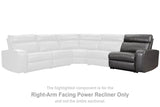 Samperstone Gray Right-Arm Facing Power Recliner from Ashley - Luna Furniture