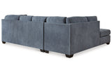 Marleton Denim 2-Piece LAF Chaise Sleeper Sectional from Ashley - Luna Furniture