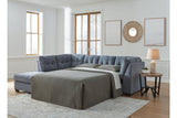 Marleton Denim 2-Piece LAF Chaise Sleeper Sectional from Ashley - Luna Furniture