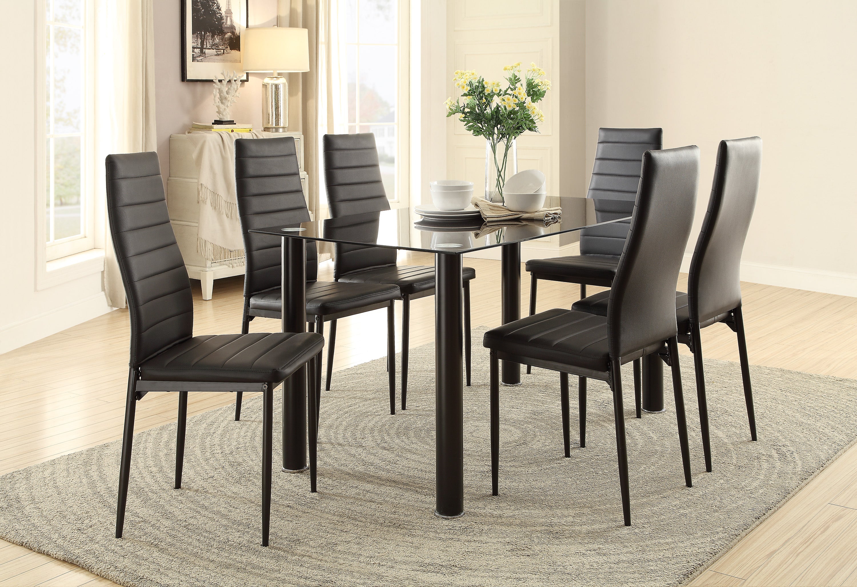 Florian Black Dining Set from Homelegance - Luna Furniture