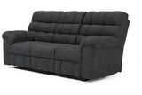 Wilhurst Marine Reclining Sofa with Drop Down Table -  - Luna Furniture