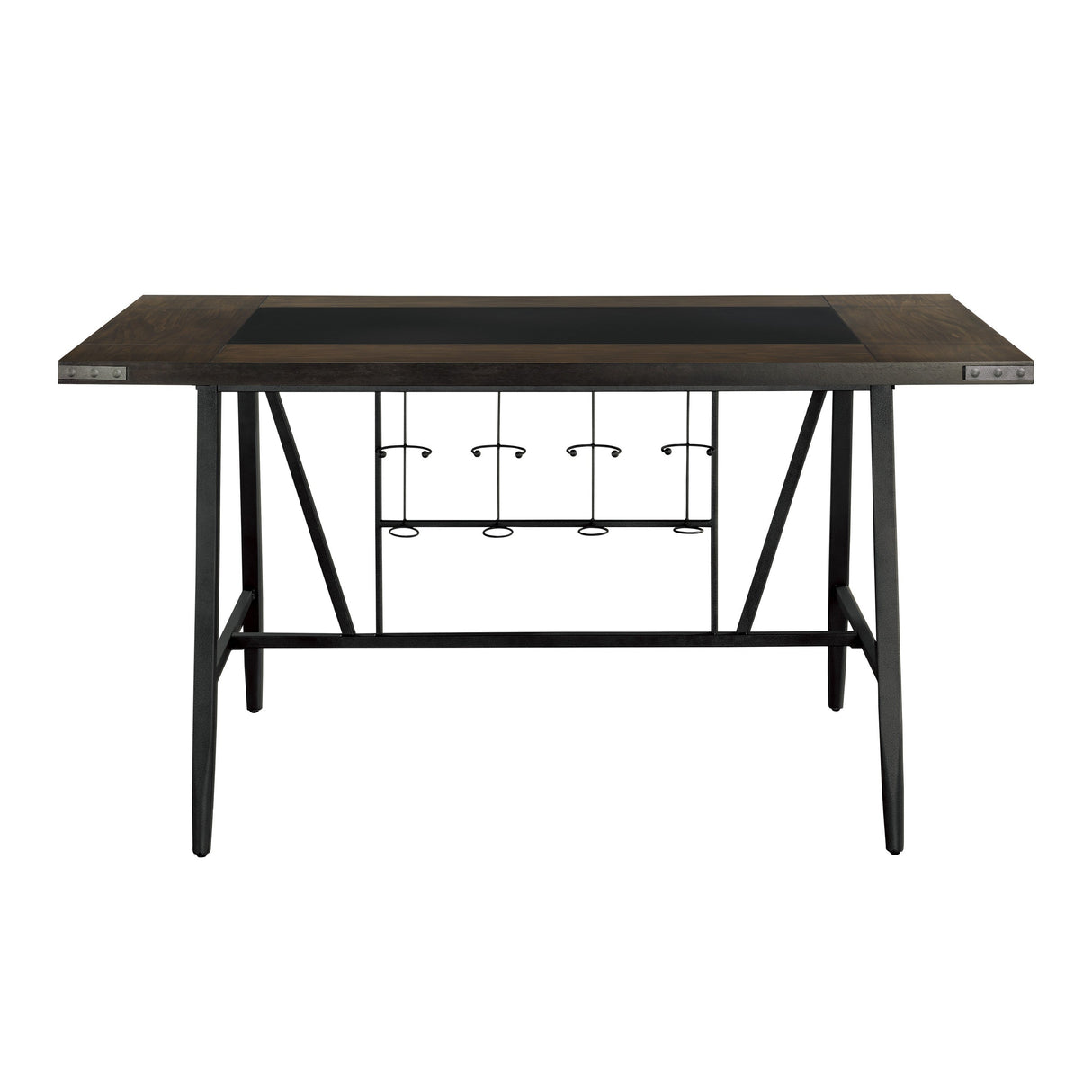 Appert Brown/Dark Gray Counter Height Table - Homelegance - Luna Furniture