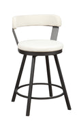 Appert White/Dark Gray Counter Chair, Set of 2