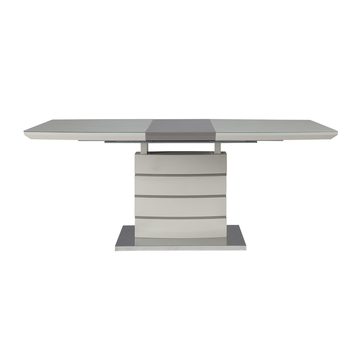 Glissand Chrome Metal/Gray Dining Table from Homelegance - Luna Furniture