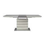 Glissand Chrome Metal/Gray Dining Table from Homelegance - Luna Furniture
