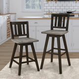 Amsonia Black Swivel Pub Counter Height Chairs, Set of 2 from Homelegance - Luna Furniture