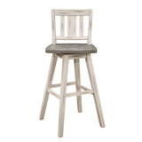Amsonia White Swivel Pub Counter Height Chairs, Set of 2 from Homelegance - Luna Furniture