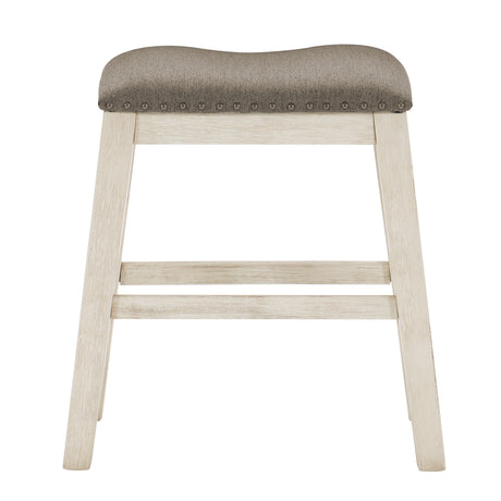 Timbre Whitewash Counter Chair, Set of 2 from Homelegance - Luna Furniture