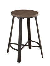 Chevre Brown/Gray Round Counter Height Set -  - Luna Furniture