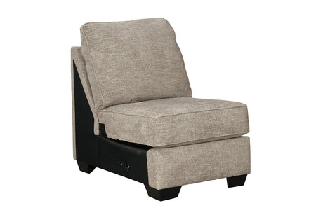 Bovarian Stone Armless Chair from Ashley - Luna Furniture