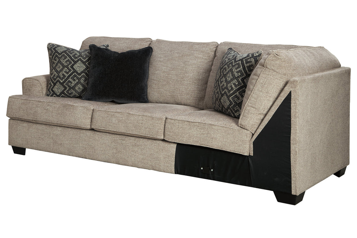 Bovarian Stone Left-Arm Facing Sofa with Corner Wedge from Ashley Furniture - Luna Furniture