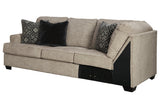 Bovarian Stone Left-Arm Facing Sofa with Corner Wedge from Ashley Furniture - Luna Furniture