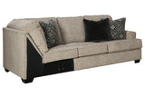 Bovarian Stone Right-Arm Facing Sofa with Corner Wedge from Ashley Furniture - Luna Furniture