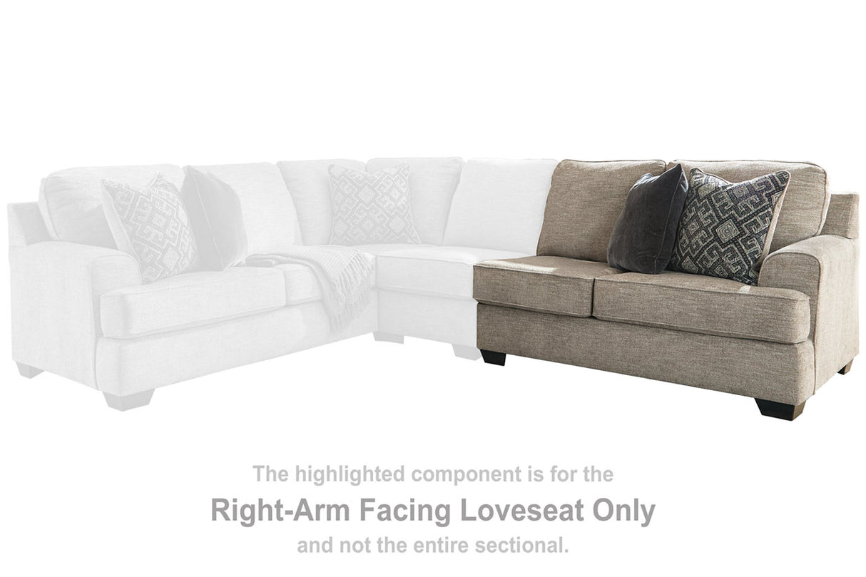 Bovarian Stone Right-Arm Facing Loveseat from Ashley Furniture - Luna Furniture