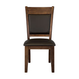 Wieland Rustic Brown Side Chair, Set of 2