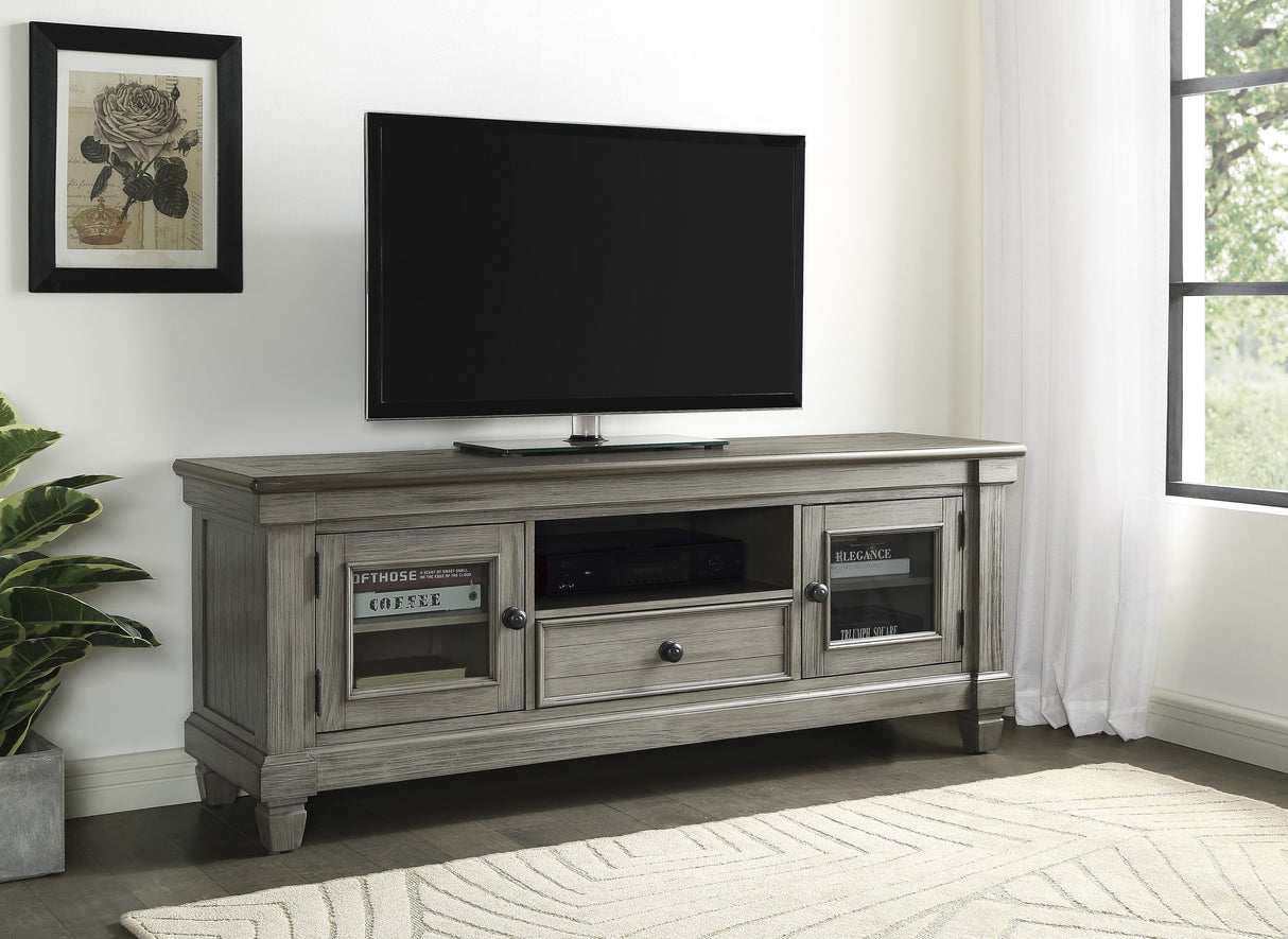 Granby Antique Gray 64" TV Stand from Homelegance - Luna Furniture