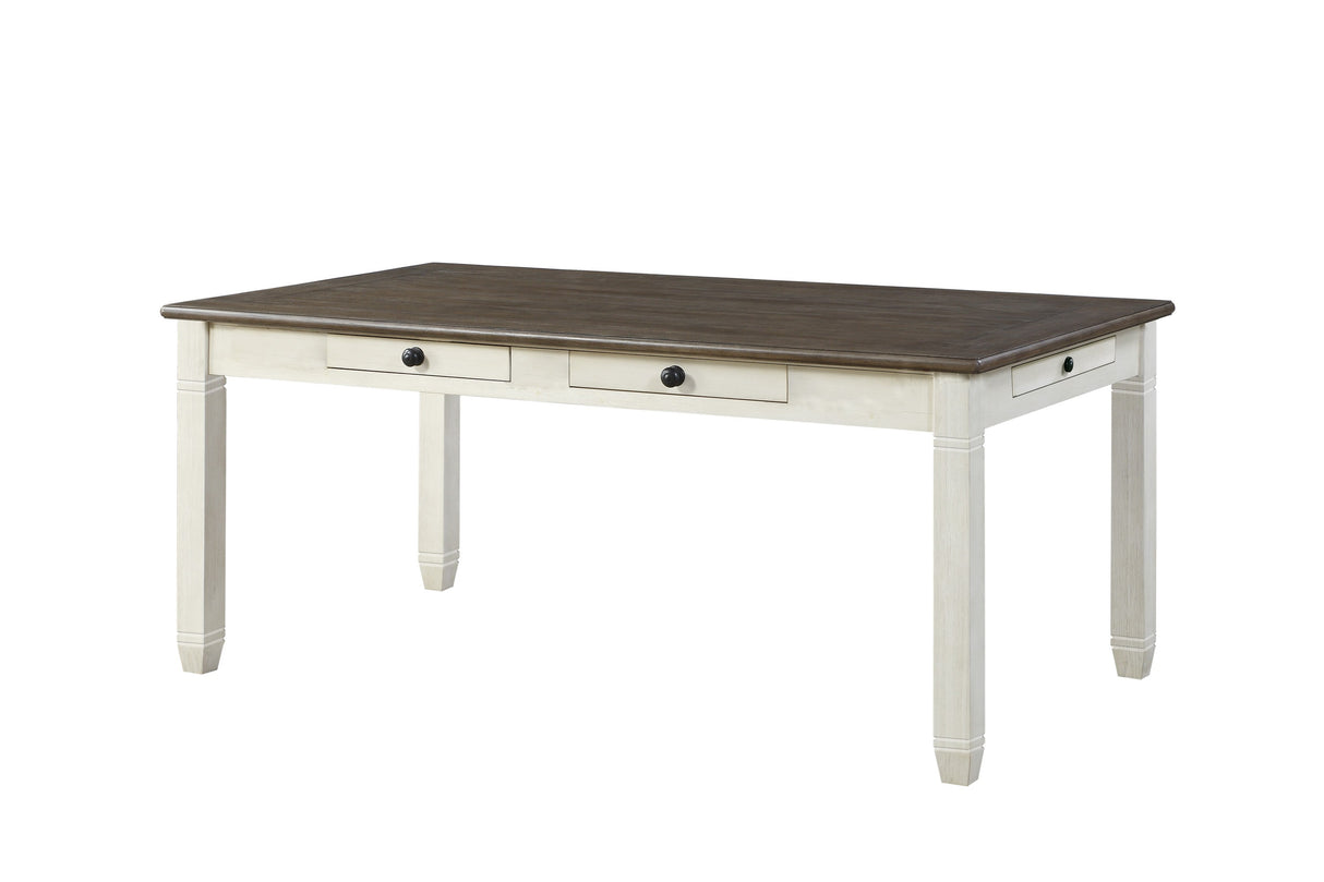 Granby Antique White Dining Table from Homelegance - Luna Furniture