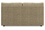 Hoylake Chocolate Armless Loveseat from Ashley - Luna Furniture