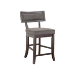 Oxton Dark Cherry/Fabric Counter Chair, Set of 2