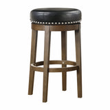 Westby Black/Brown Round Swivel Pub Height Stool, Set of 2 from Homelegance - Luna Furniture