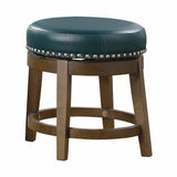 Westby Green/Brown Round Swivel Stool, Green, Set of 2 from Homelegance - Luna Furniture