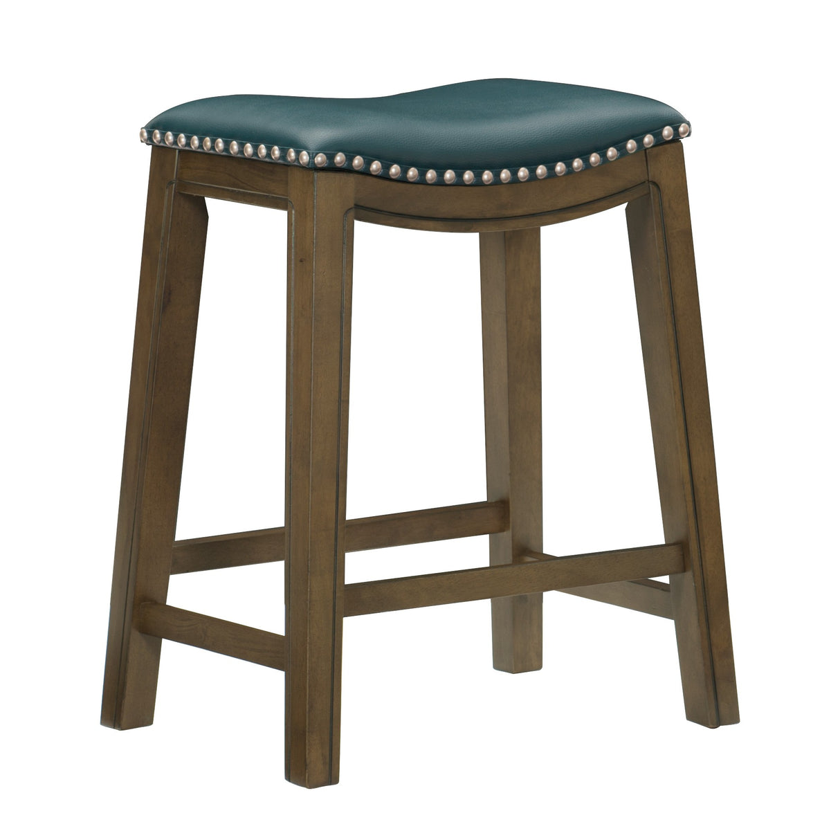 Ordway Green/Brown Counter Height Stool, Green from Homelegance - Luna Furniture