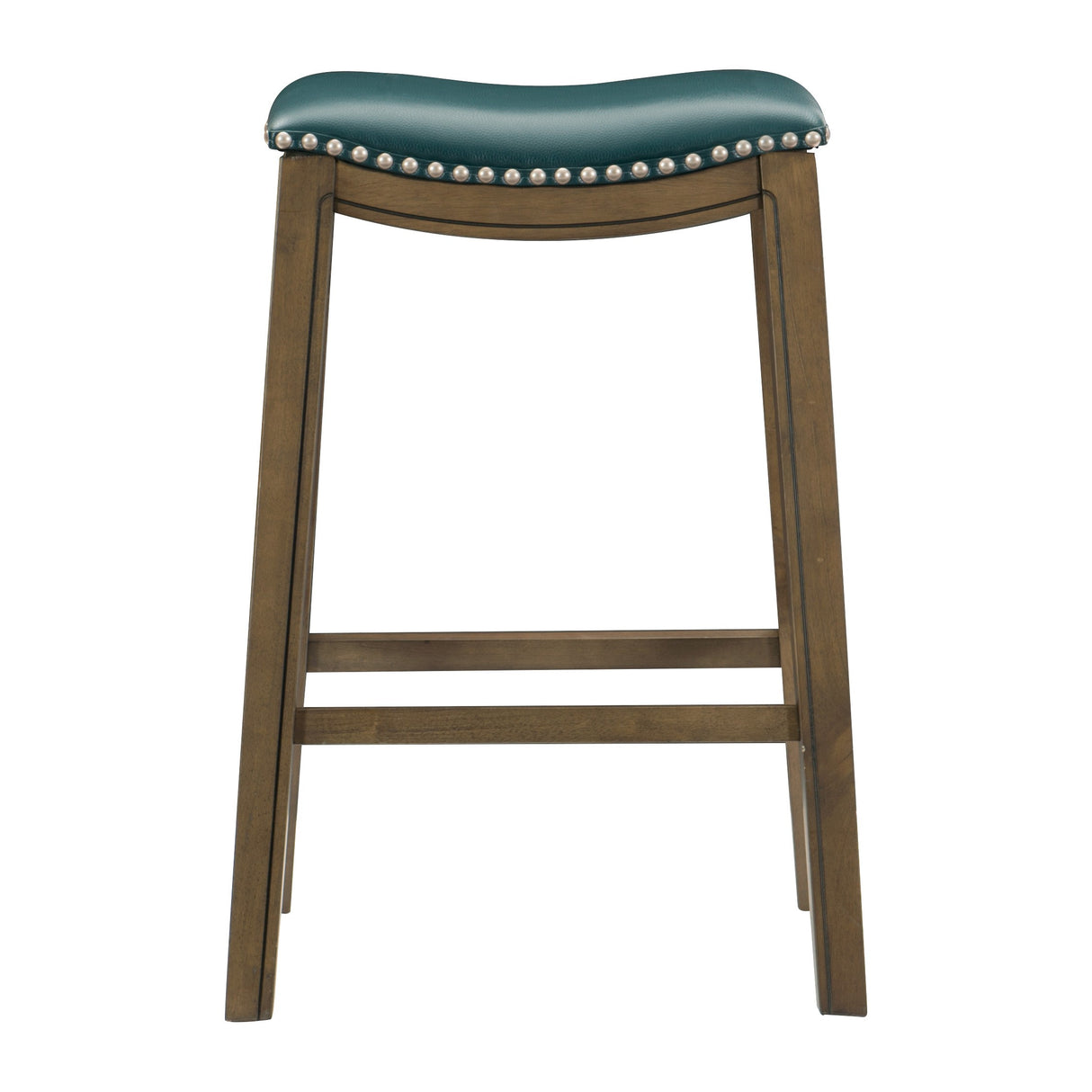 Ordway Green/Brown Pub Height Stool, Green from Homelegance - Luna Furniture