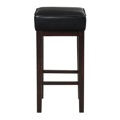 Pittsville Black/Espresso Pub Height Stool, Set of 2 from Homelegance - Luna Furniture