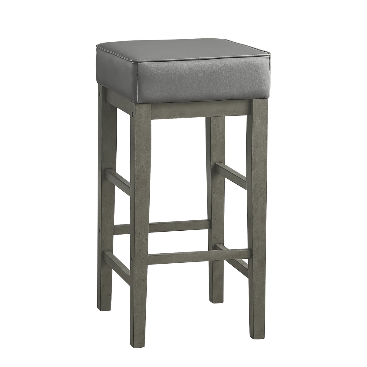 Pittsville Gray/Espresso Pub Height Stool, Set of 2 from Homelegance - Luna Furniture