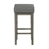 Pittsville Gray/Espresso Pub Height Stool, Set of 2 from Homelegance - Luna Furniture